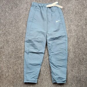 Nike Tech Pack Pants Womens XS Blue Woven Jogger Elastic Waist Belted CU6018-058